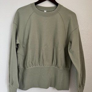 Lululemon Gathered Waist Crew Sweatshirt